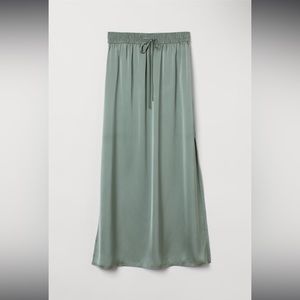 Ankle-length Satin Skirt HM